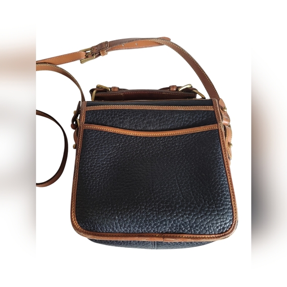 Vintage Dooney & Bourke Black AWL Square Carrier Messenger/Crossbody Bag - Picture 6 of 16